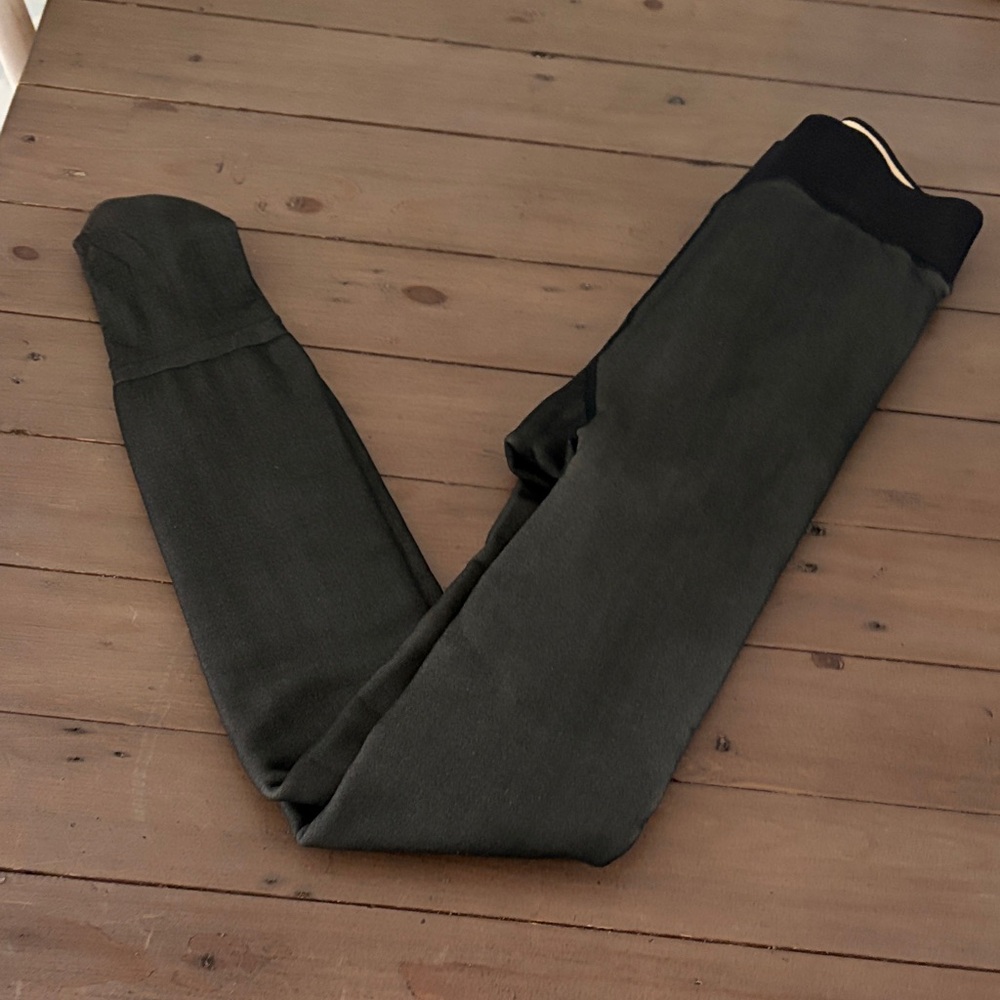 Black fleece lined tights